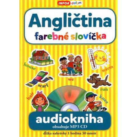 Audiokniha - Angličtina - farebné slovíčka + MP3 CD